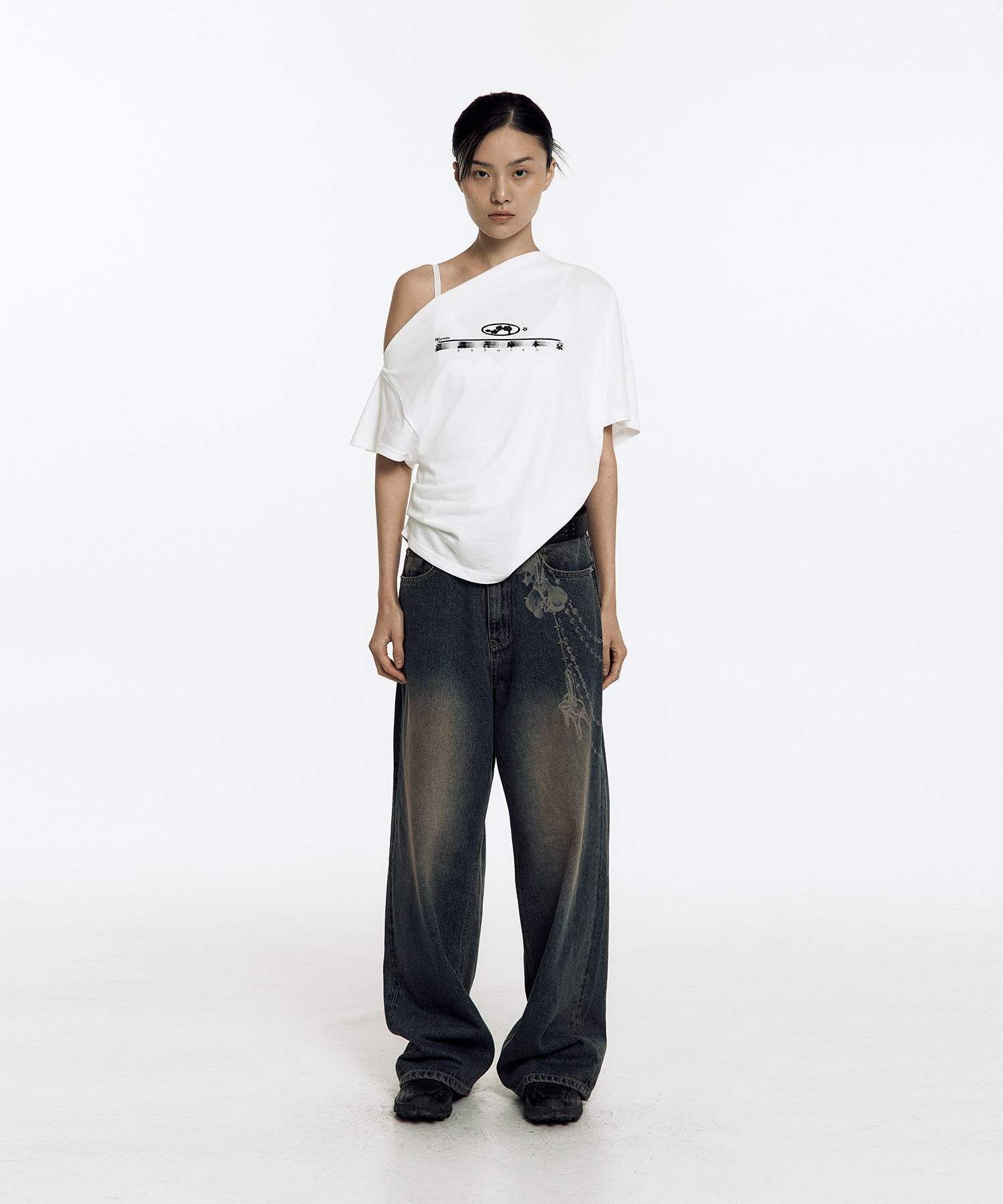 【KASHIKO】ZEN ONE SHOULDER TOP 한섬 EQL