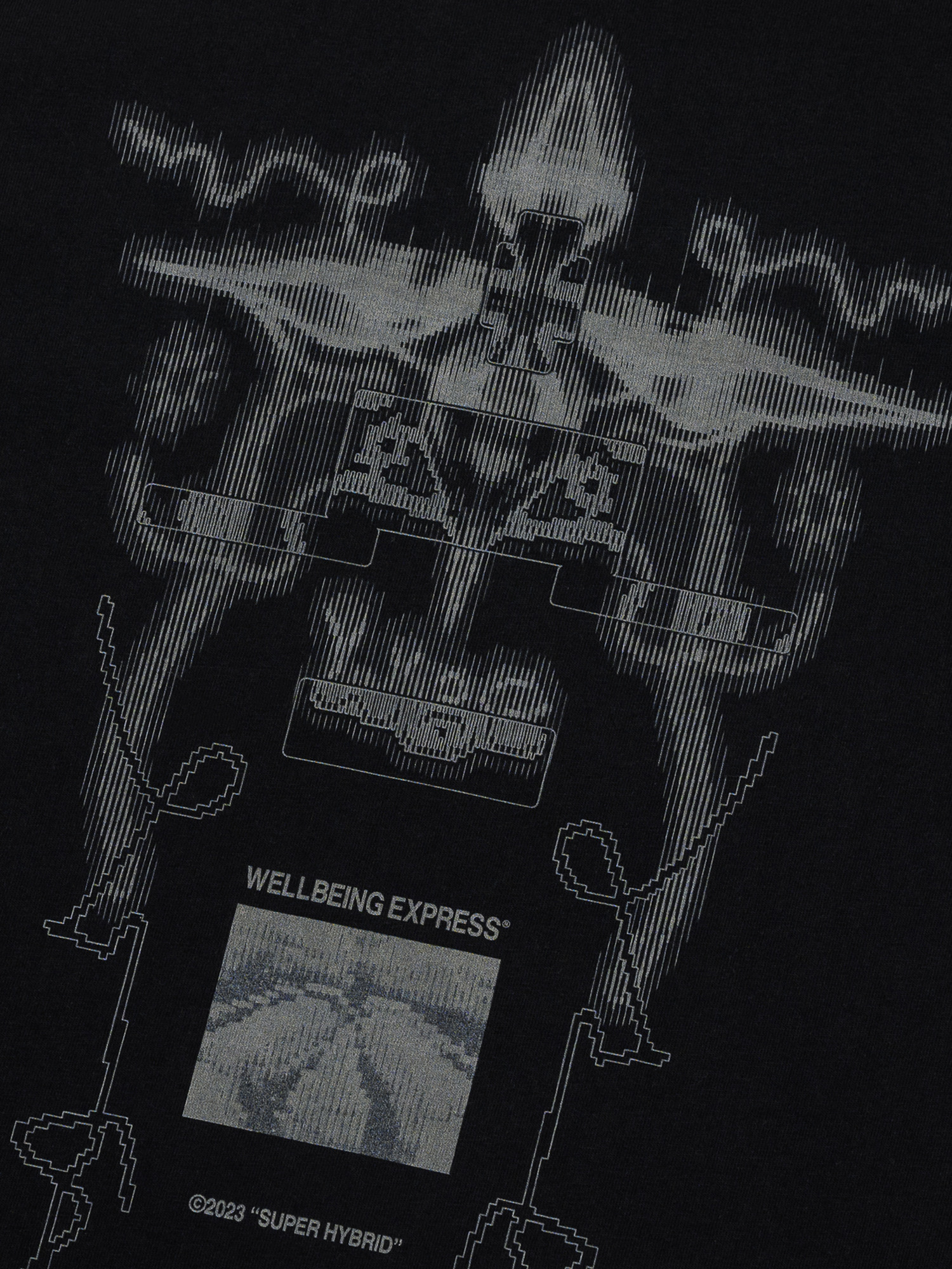 【WELLBEING EXPRESS】 Digital Tattoo Tee Renewal / 追跡付 Digital Tattoo Tee Renewal Navy - WELLBEING EXPRESS