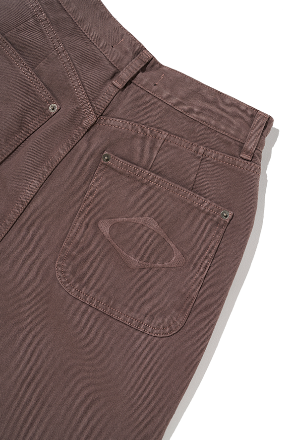 【MISCHIEF】 RHOMBUS SLOUCHY WASHED JEANS_ROSE BROWN 한섬 EQL