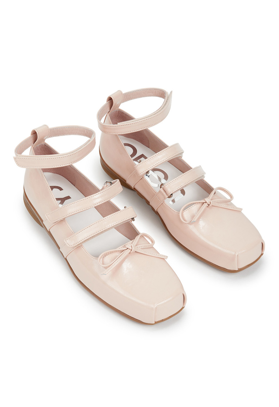 [OPEN YY] / ☆ 24SS STRAP BALLET FLAT / SALMON OPEN YY] / ☆ 24SS STRAP BALLET FLAT / SALMON (フラット