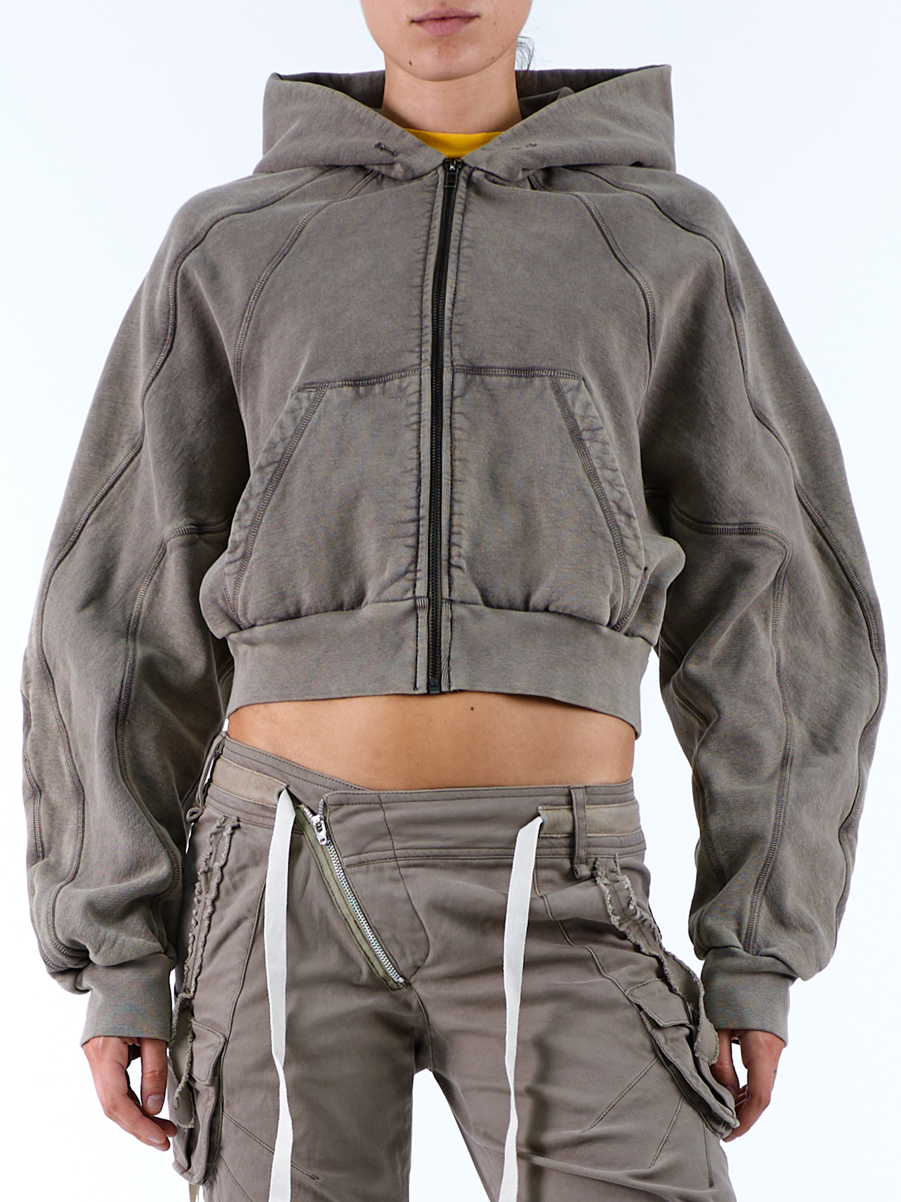 【関税込み】Ottolinger ブラック Multiline ジップフーディ Ottolinger Black Multiline Zip Hoodie Ottolinger