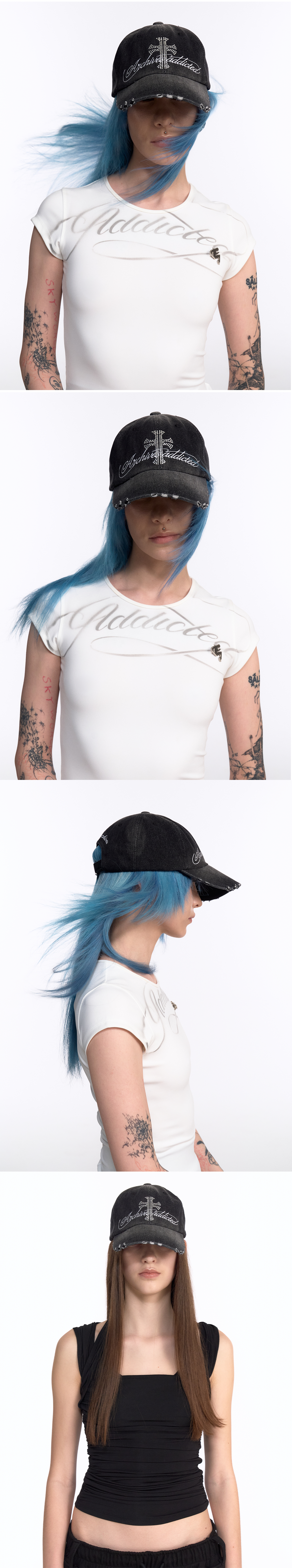 CRUCIA CAP (BLACK DENIM)