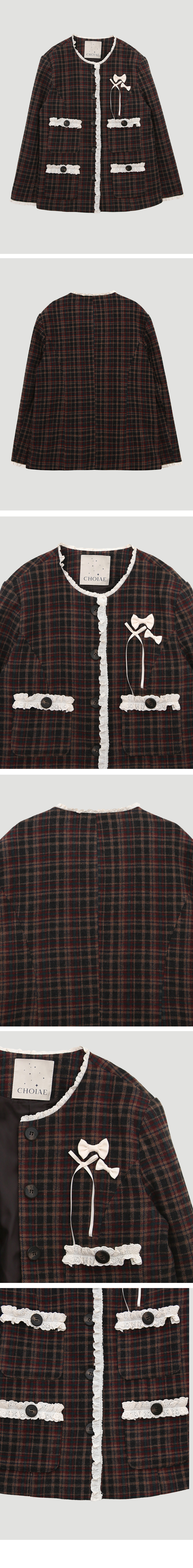 Retro check Jacket_detail