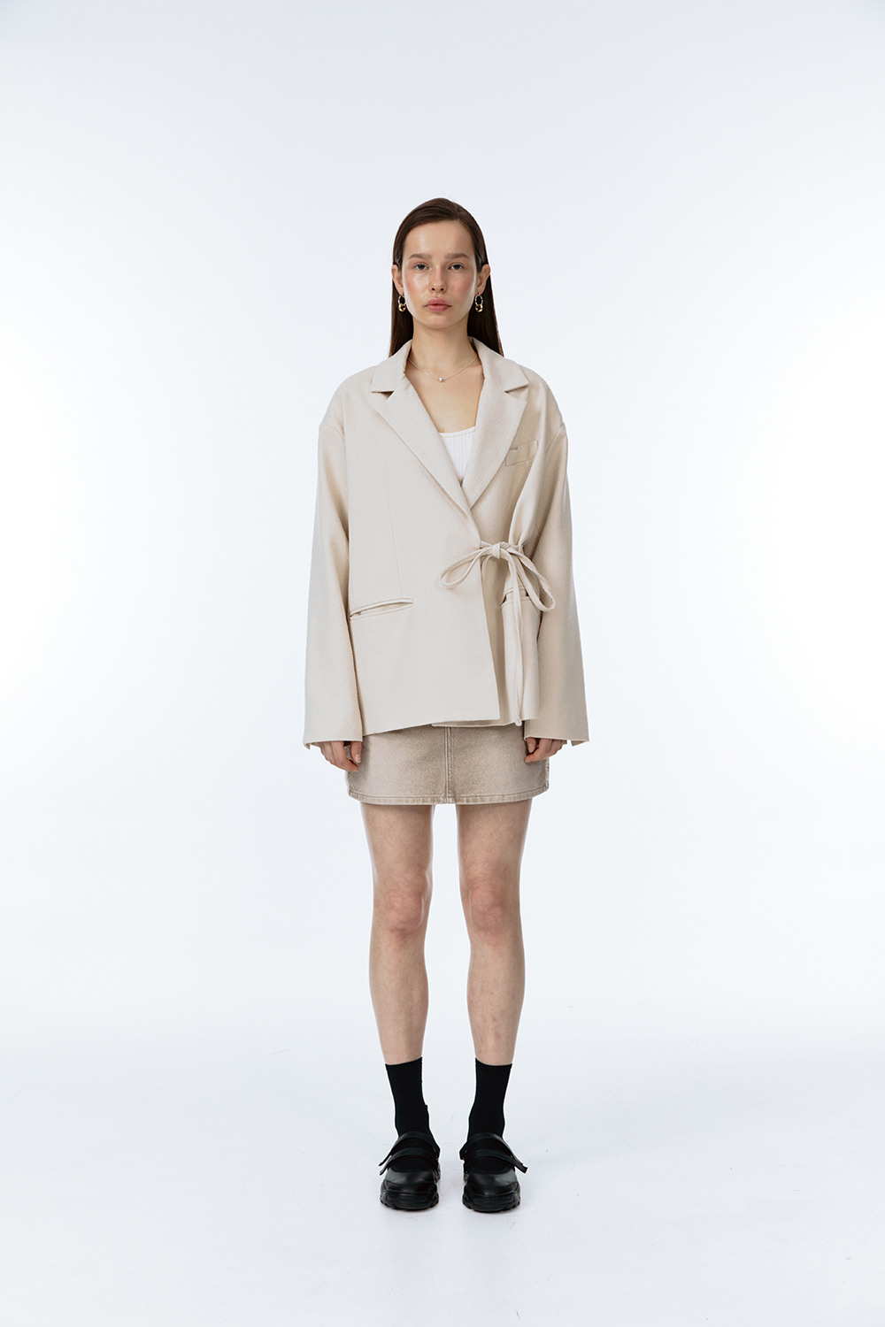 【SOFT SEOUL】 CRUMBLE TIE JACKET [BLACK] SOFT SEOUL EN