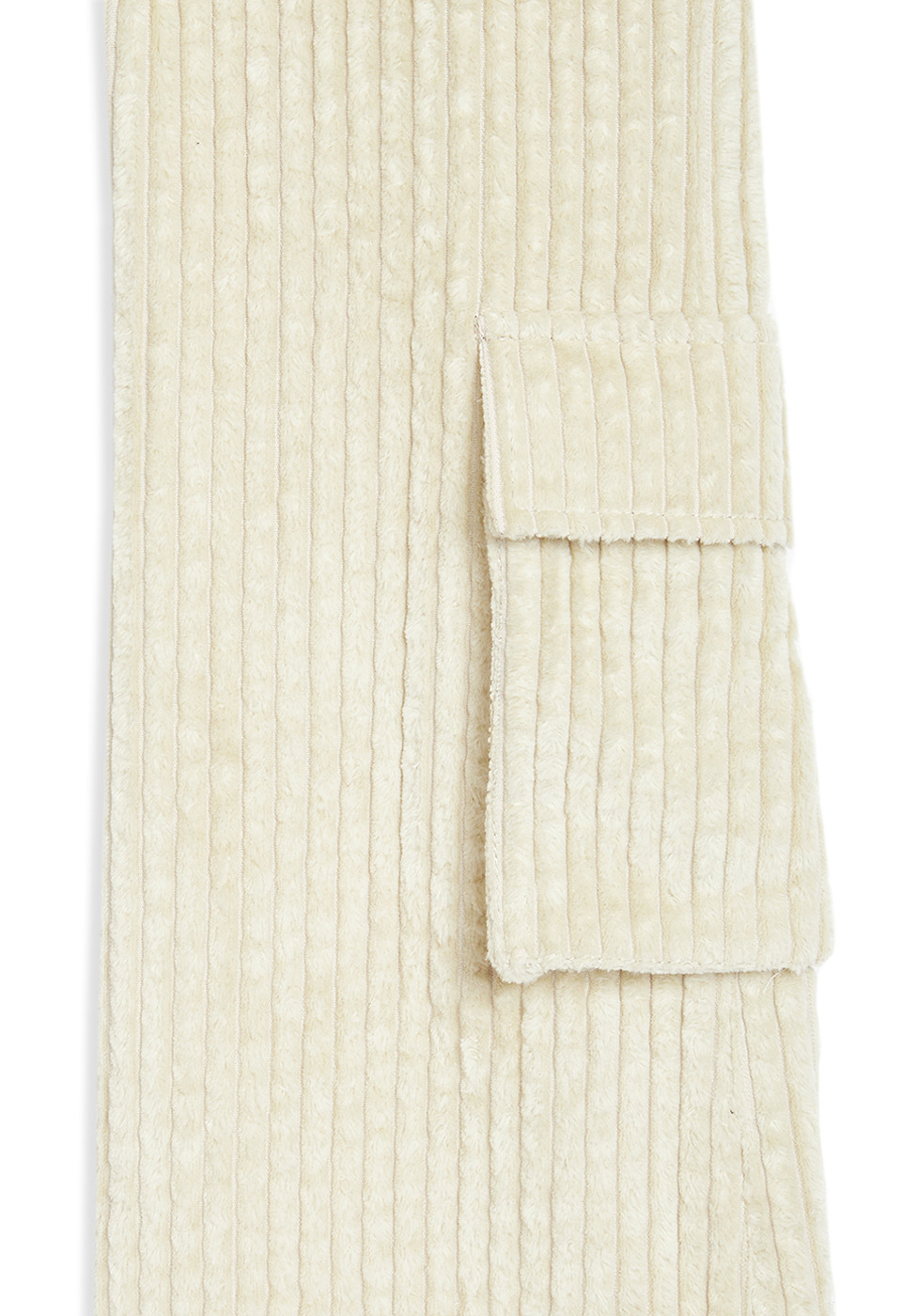 [OPEN YY] / ☆ 24FW CORDUROY LOOSE BOOTCUT / CREAM Beige Corduroy Wide-Leg Trousers by OPEN YY on Sale
