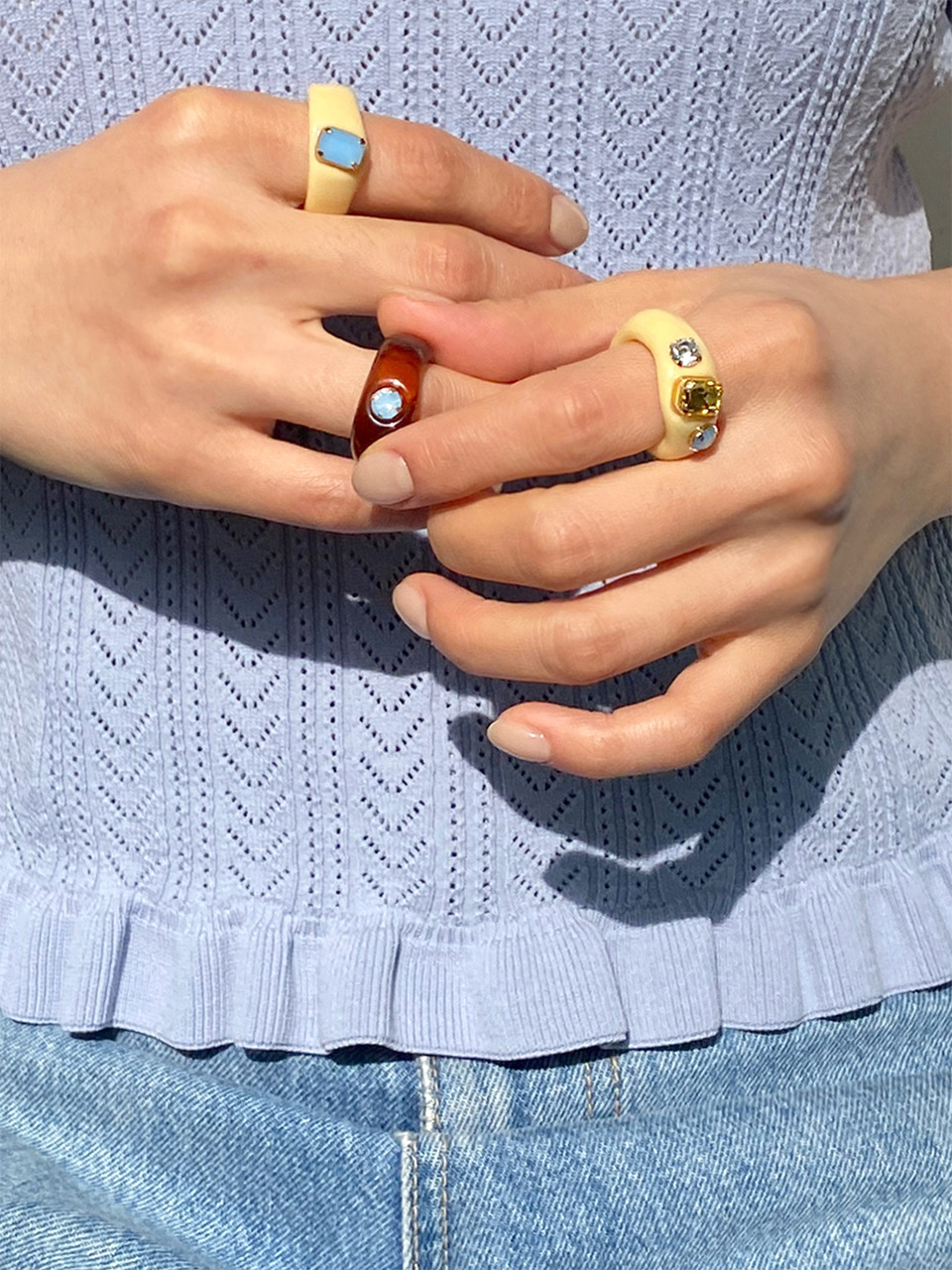 【yOungly yOungley】Pope ring 5色 yOungly yOungley] - [영리영리]
