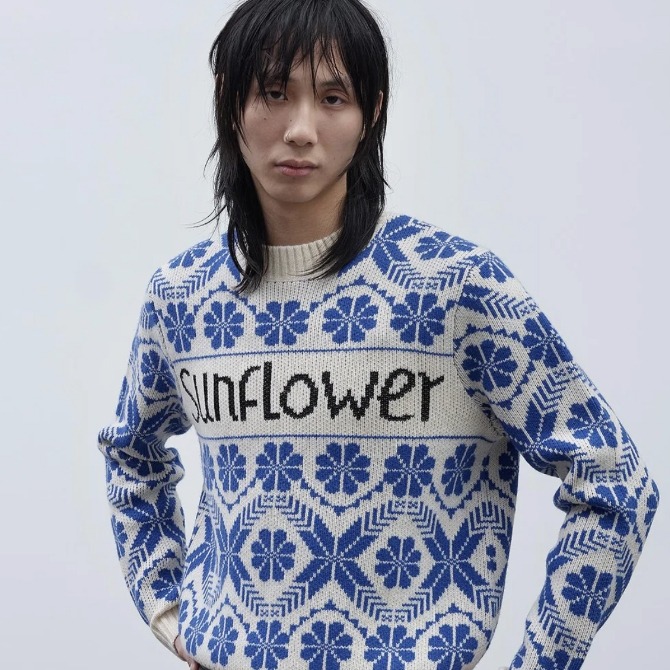 SUNFLOWER】ASKE SWEATER / OFF WHITE M SUNFLOWER 3033 Aske Sweater