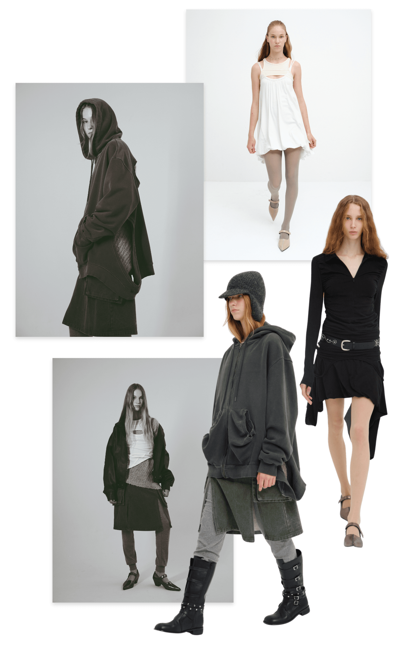 [CERRIC] BACK OPEN HALF TOP ☆送料込☆ 한섬 EQL
