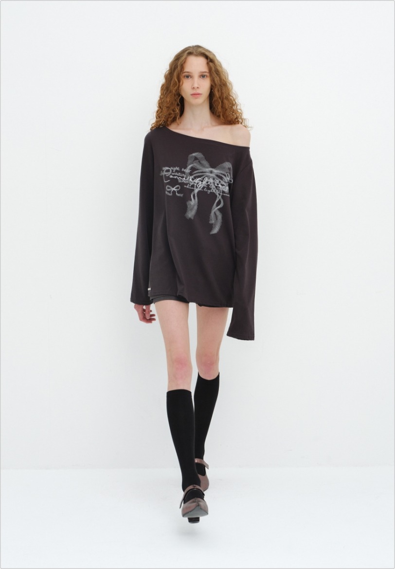 [CERRIC] BACK OPEN HALF TOP ☆送料込☆ 한섬 EQL