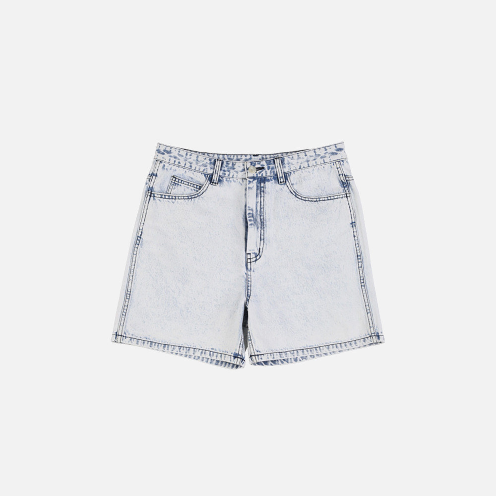 【AJO AJOBYAJO】Washed Denim Shorts MUSINSA | AJOBYAJO DHM MUIL Washed Denim Bermuda Shorts [BLACK]