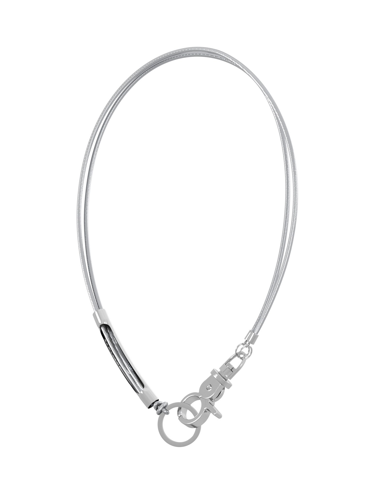 ☆SAGEGASAGE☆3way Sporty Necklace 大人気 韓国発 SAGEGASAGE] 3way Sporty Necklace (Glossy Silver