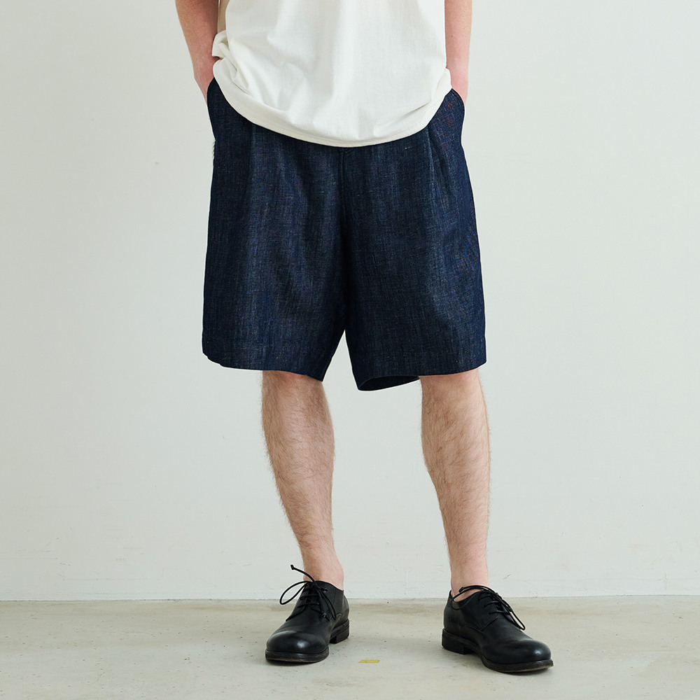 TILLDAWN EYELET 1/2 PANTS NAVYハーフパンツ-