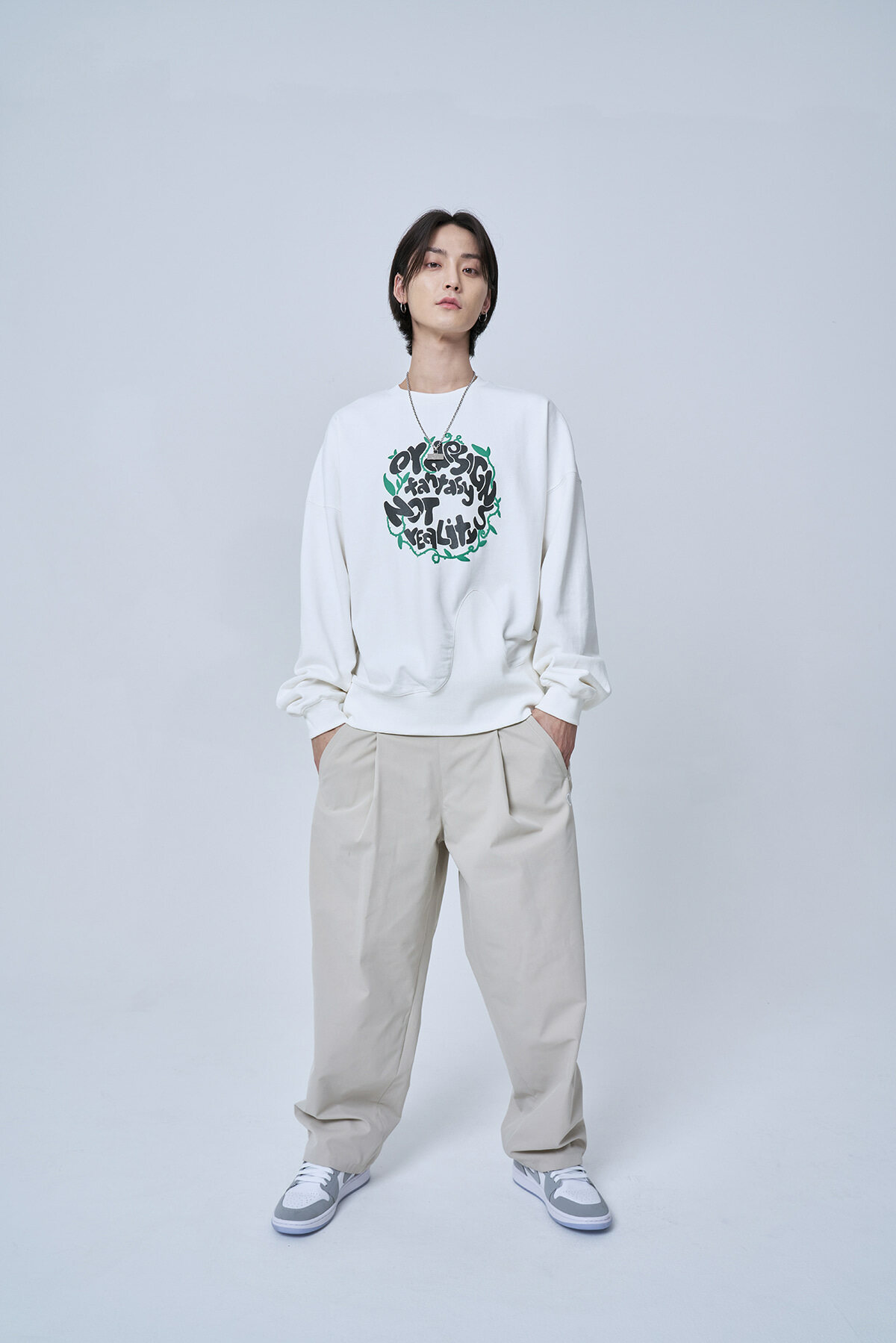 ★OY★WAVE CUTTING RIP LOGO MTM-WHITE★正規品/韓国直送料込 ☆OY☆WAVE CUTTING RIP LOGO MTM-WHITE☆正規品/韓国直送料込