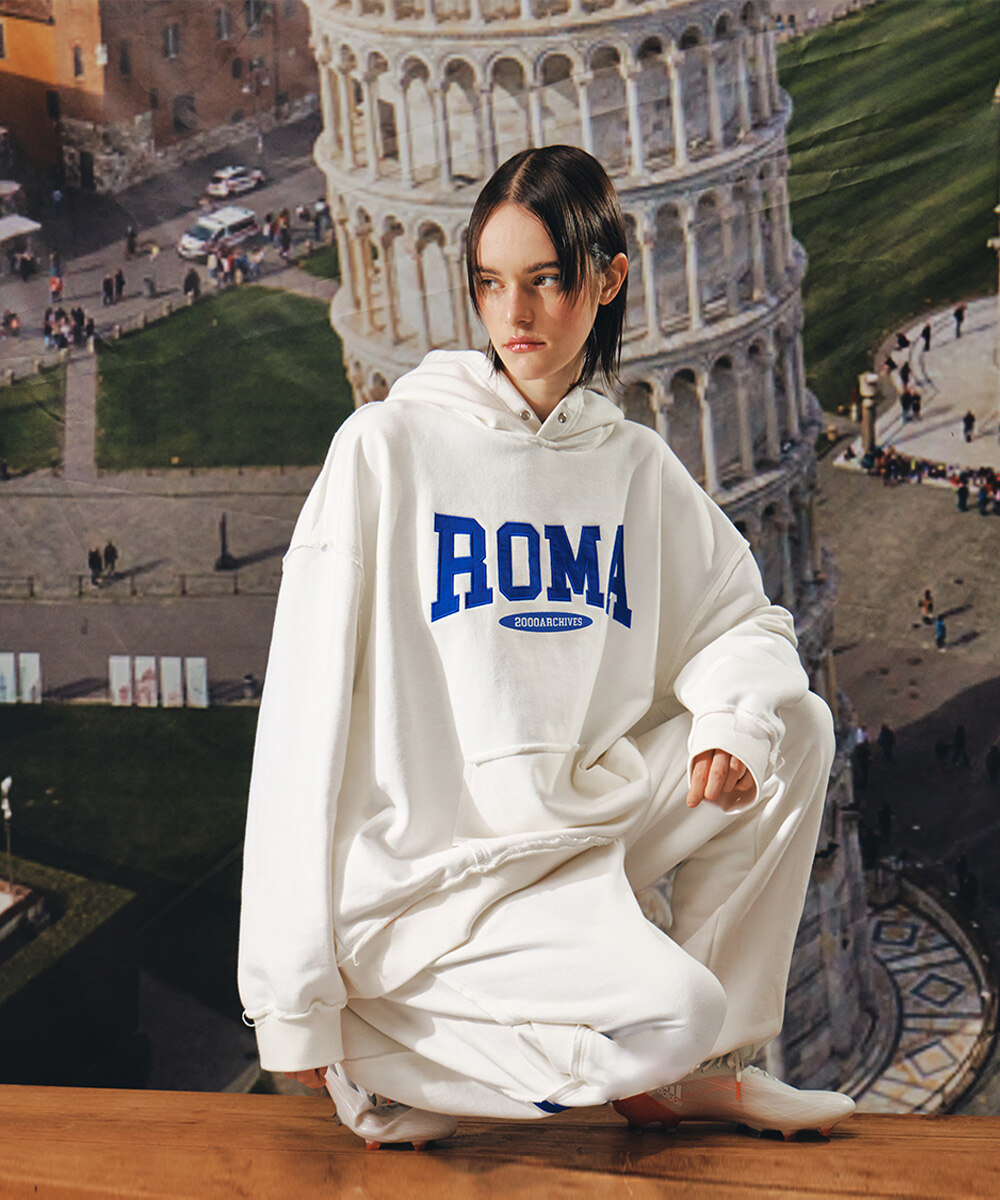 2000ARCHIVES★韓国★人気★男女兼用★SOUVENIR ROMA HOODIE 한섬 EQL