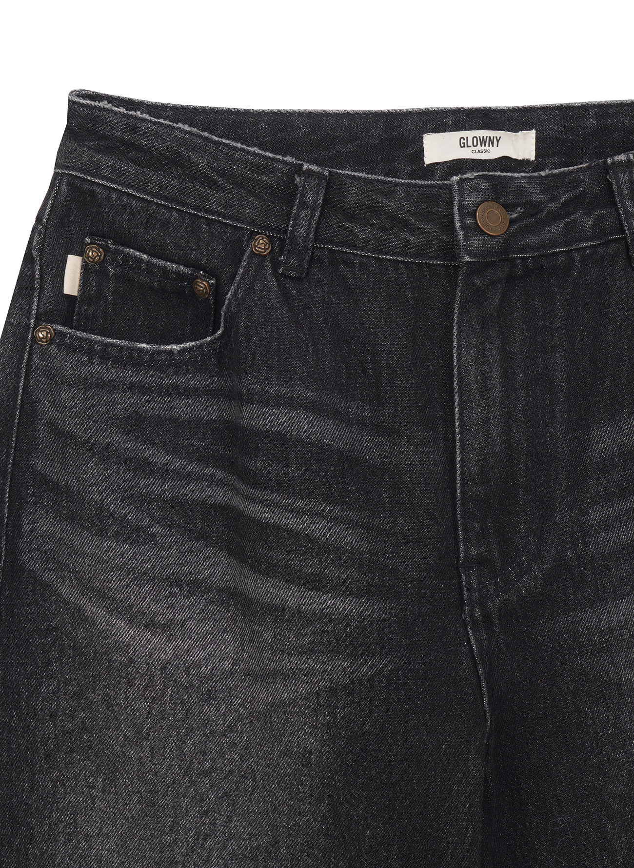 [GLOWNY]95 DESTROYED STRAIGHT FIT JEANS★韓国ファッション★ 한섬 EQL