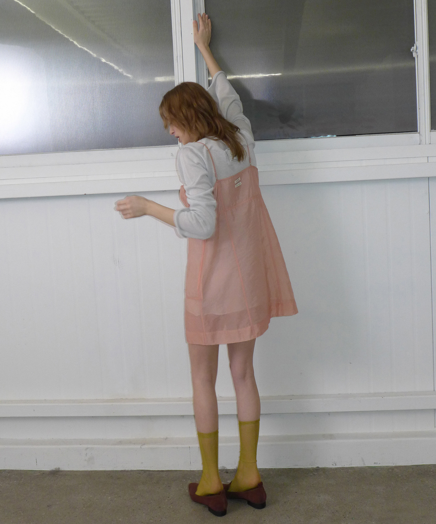 overdue flair ♥ SHEER BUSTIER DRESS /追跡付 한섬 EQL