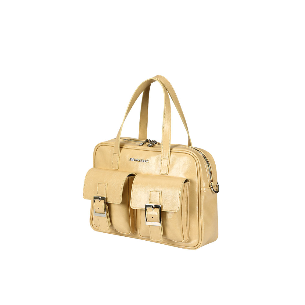 【FILLINTHEBLANK】PK Middle Shoulder Bag (glossy)(butter) FILLINTHEBLANK