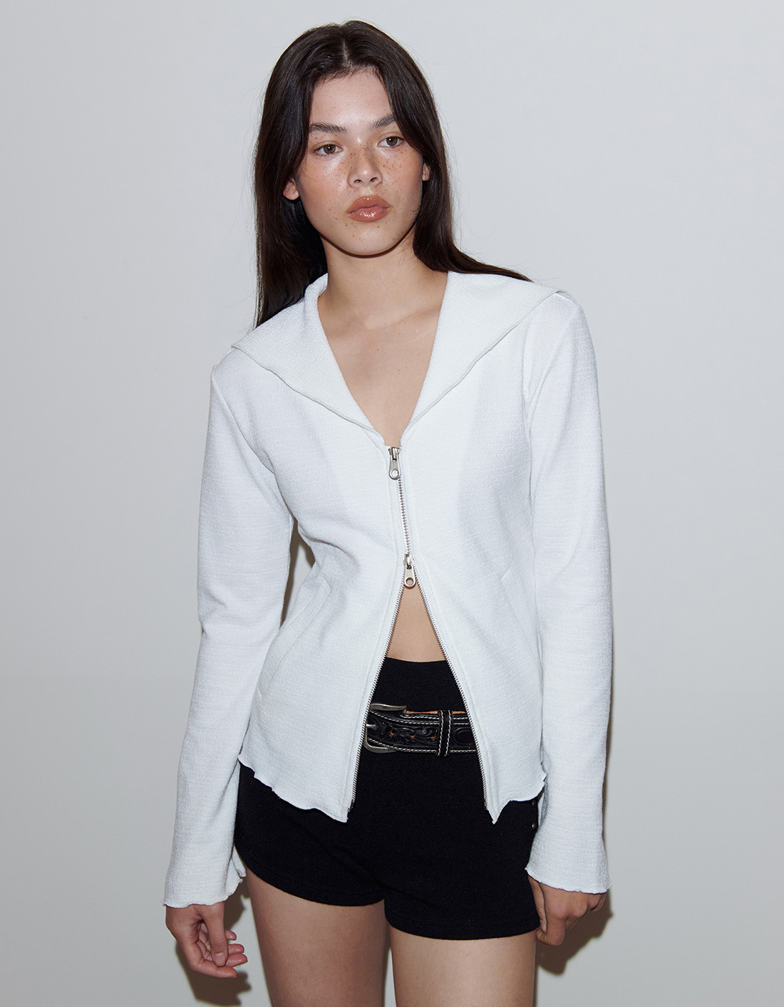 polysooem★韓国★人気シリーズ★SAILOR TWO-WAY ZIPPED JACKET polysooem☆韓国☆人気シリーズ☆SAILOR TWO-WAY ZIPPED JACKET