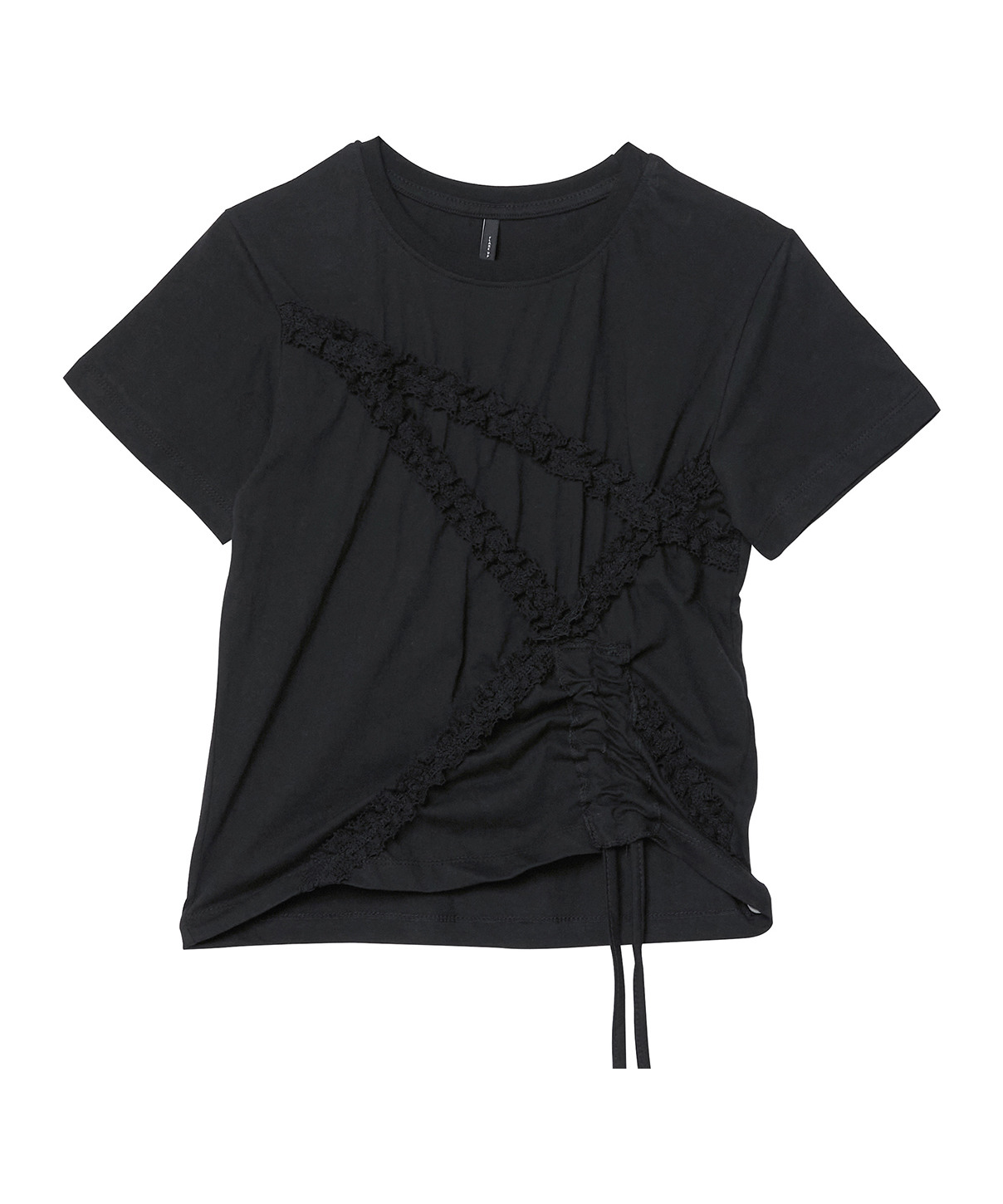 ★FLARE UP★ Diagonal Strap Tshirt FL121White Diagonal Strap T-shirt (FL-121_White) - FLAREUP | 60