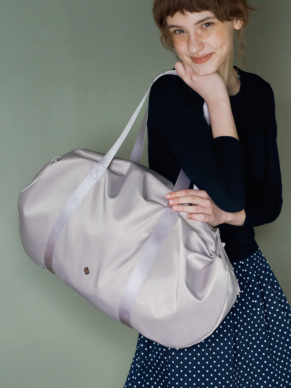 ☆HEEARI☆ AURORA SHIRRING DUFFLE MINI BAG Aurora Shirring Duffle Mini Bag_Ivory - HEEARI 히어리