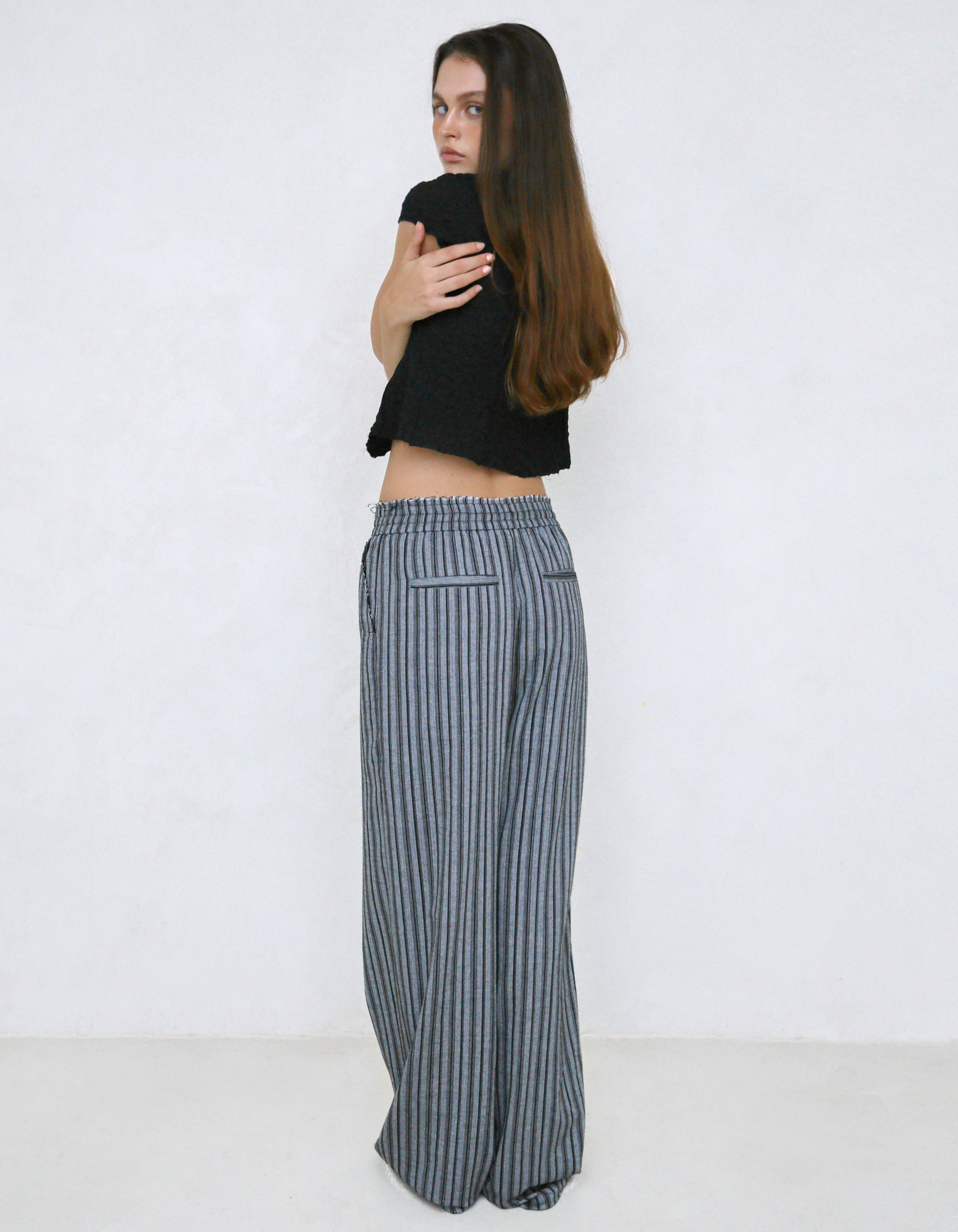 【polysooem】FRESH EFFORTLESS PANTS / 追跡付 FRESH EFFORTLESS PANTS, GRAY - polysooem