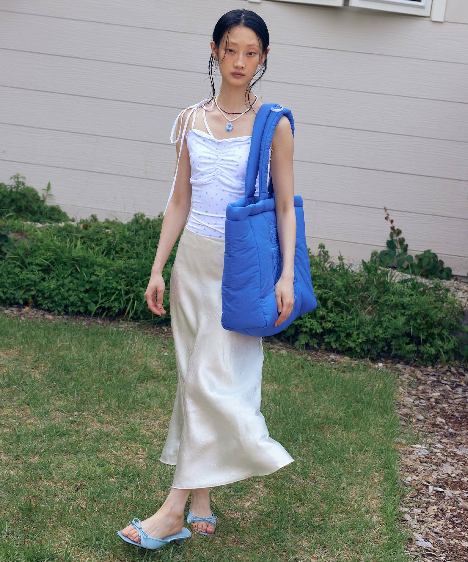 ★LOTSYOU★ lotsyou_Fairy tale Padding Big bag Blue 한섬 EQL