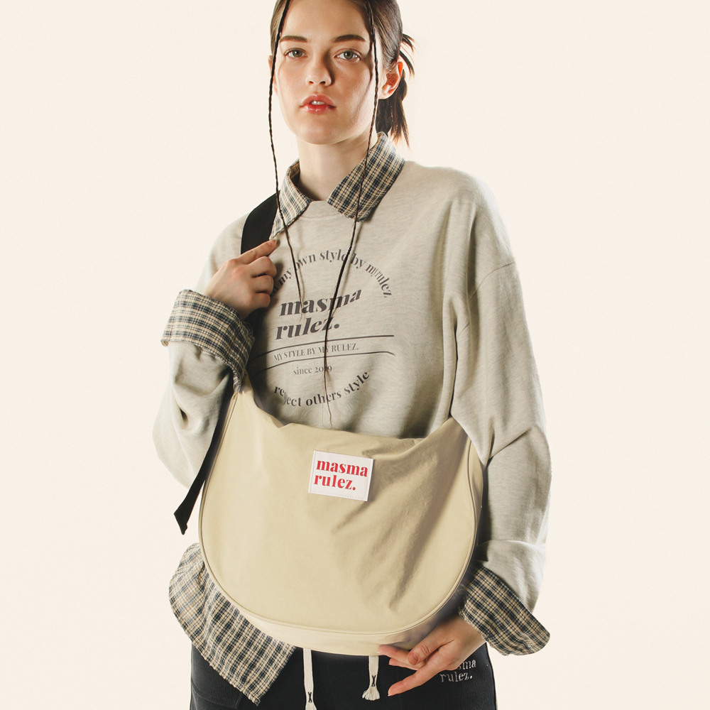 【masmarulez】Halfmoon cross bag Halfmoon cross bag-gray masmarulez官方網站