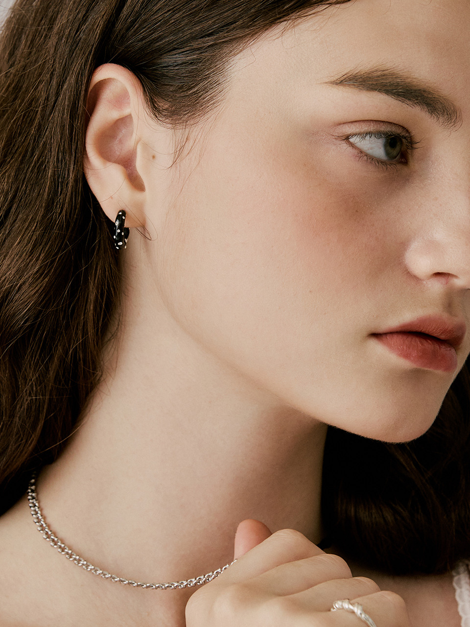 【VINTAGE HOLLYWOOD】Luna Glint Earrings_VH2479EA008M~ピアス 한섬 EQL