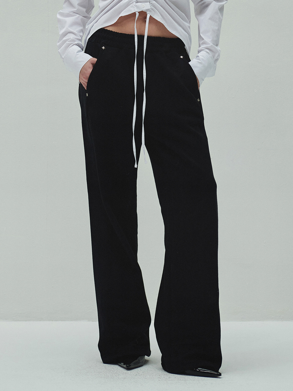 パンツ DIAGONAL : 24FW / DENIM MIXED BANDING PANTS (2COLORS) 한섬 EQL