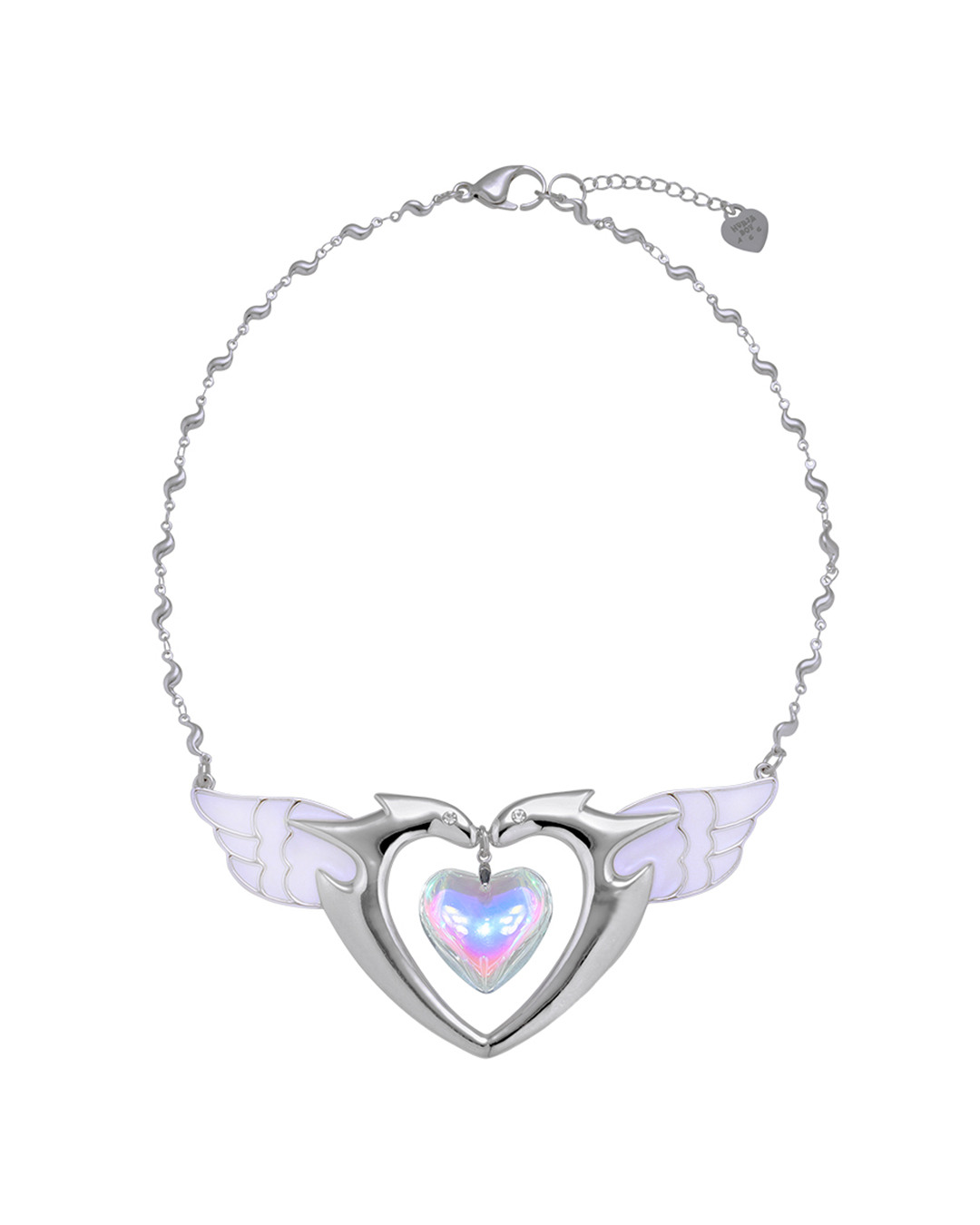[韓国人気ジュエリー] BIJOU Heart Chain Necklce Hei□HEART CHAIN NECKLACE ネックレス ハート 韓国ジュエリー
