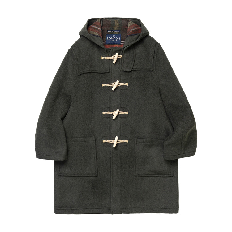 London Tradition Long Black Duffle Coat 한섬 EQL