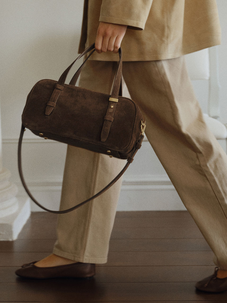 トートバッグ demeriel VT Boston Bag Chestnut Demeriel VT Boston Bag