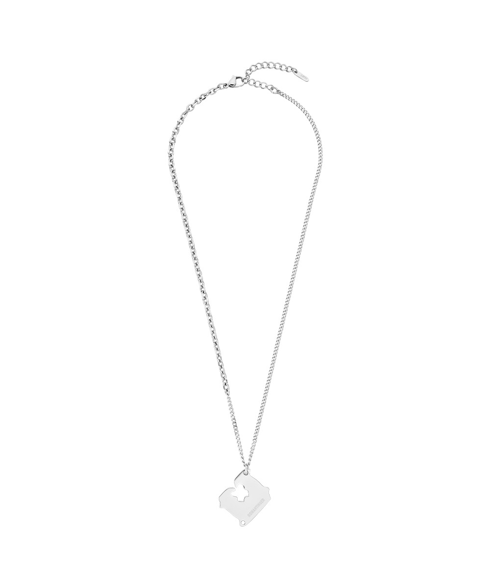 ネックレス・ペンダント ROMANTINUER SN181 Bread Clip Mixed Chain Necklace 한섬 EQL