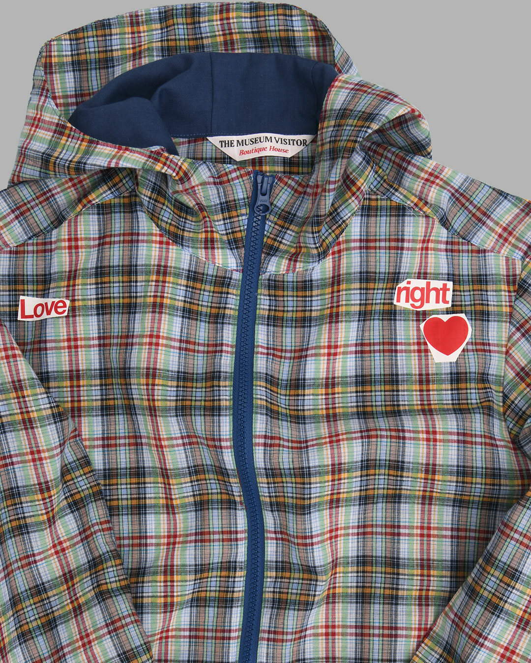 【THE MUSEUM VISITOR】LOVE CHECK PUFFED JACKET 한섬 EQL