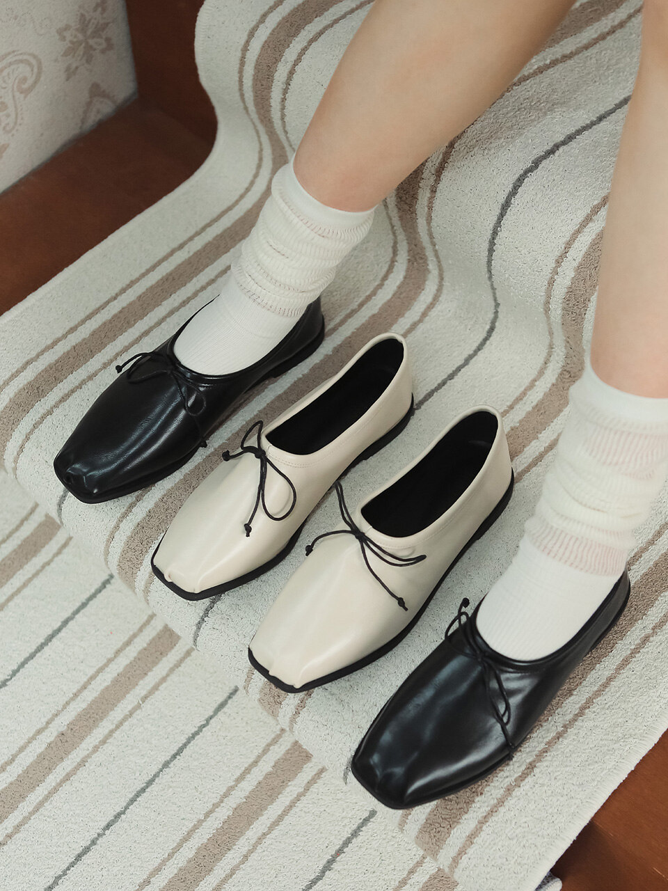 フラットシューズ ^fri fla^ ftm3069 ribbon flat 3colors 5005788398 fri fla(フリフラ) 靴・シューズ(レディース) - 海外通販のBUYMA