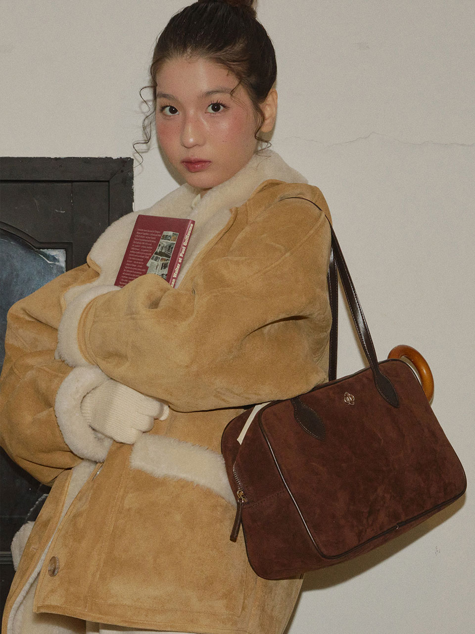 ★HEEARI★ [4th Reorder] Ange Fur Tote Bag_Ivory Heeari Women Ange Fur STYLE | KREAM