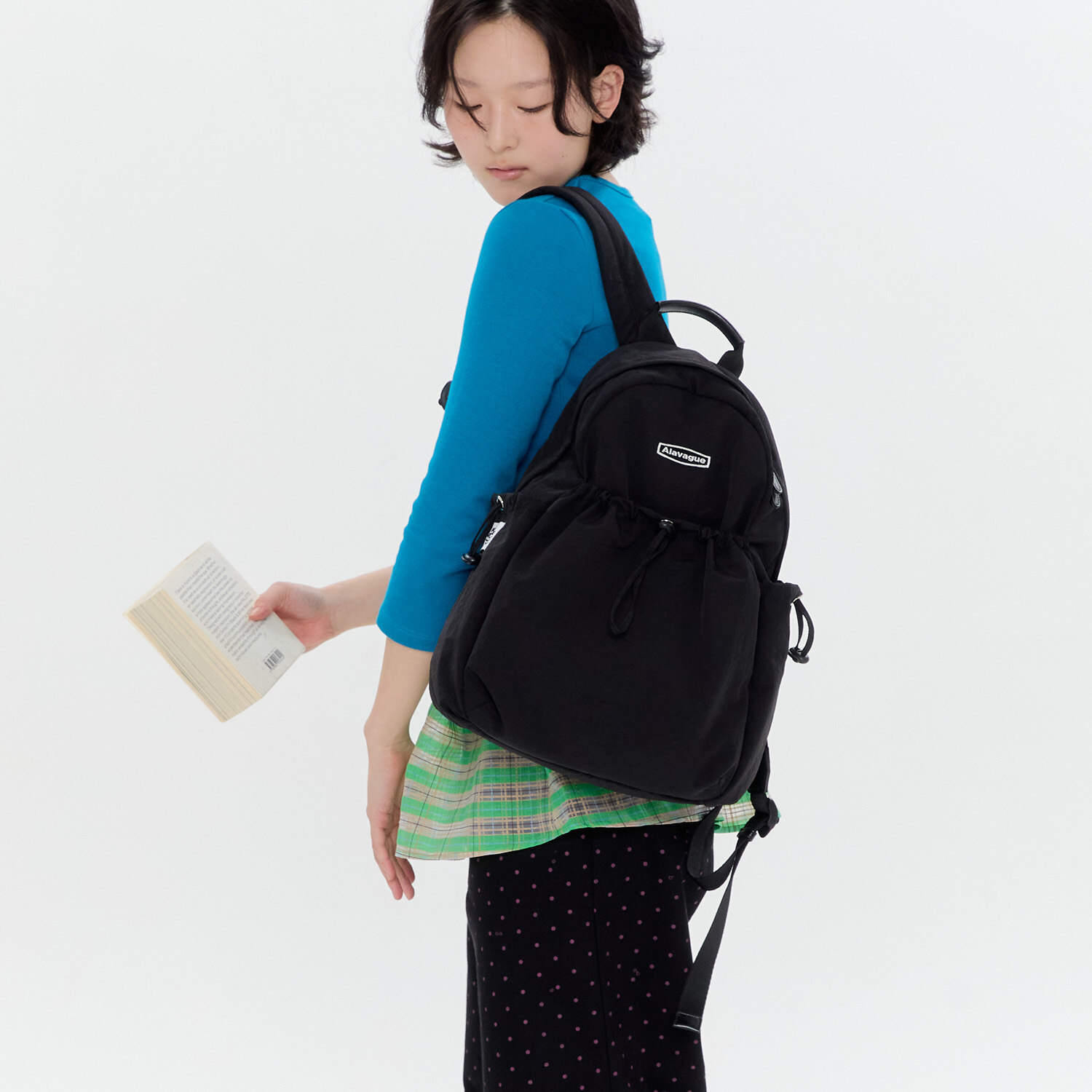 韓国人気★HEDER HELEN★POCKET DENIM BAG 헤더헬렌 POCKET DENIM BAG BLUE - 위시버킷