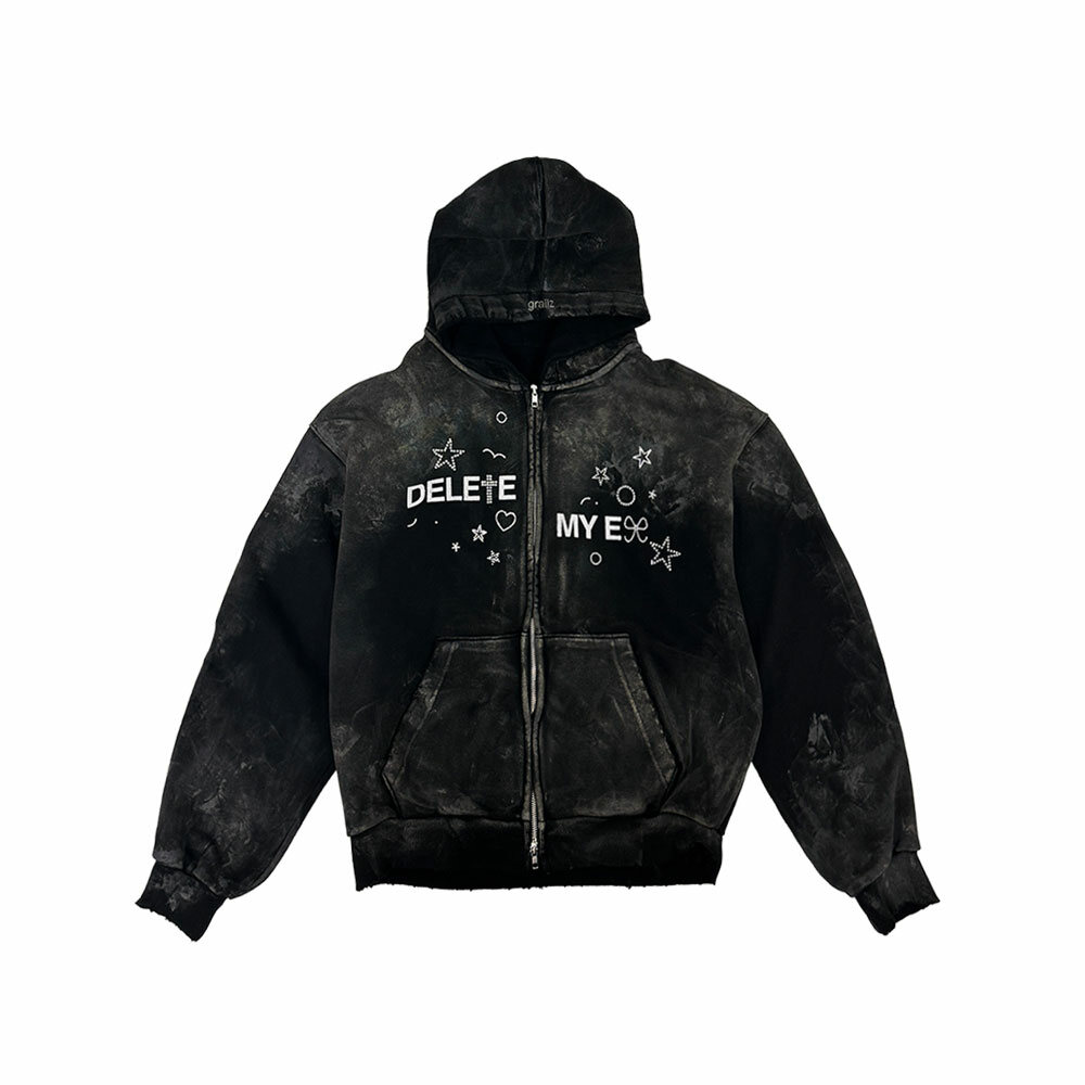 グレイルズ GRAILZ BLACK 未使用品 ブラック 正規品 韓国 韓国限定 ZICO X GRAILZ] VINTAGE FREAK ZIP HOODIE [GRAILZ] [ZICO X GRAILZ