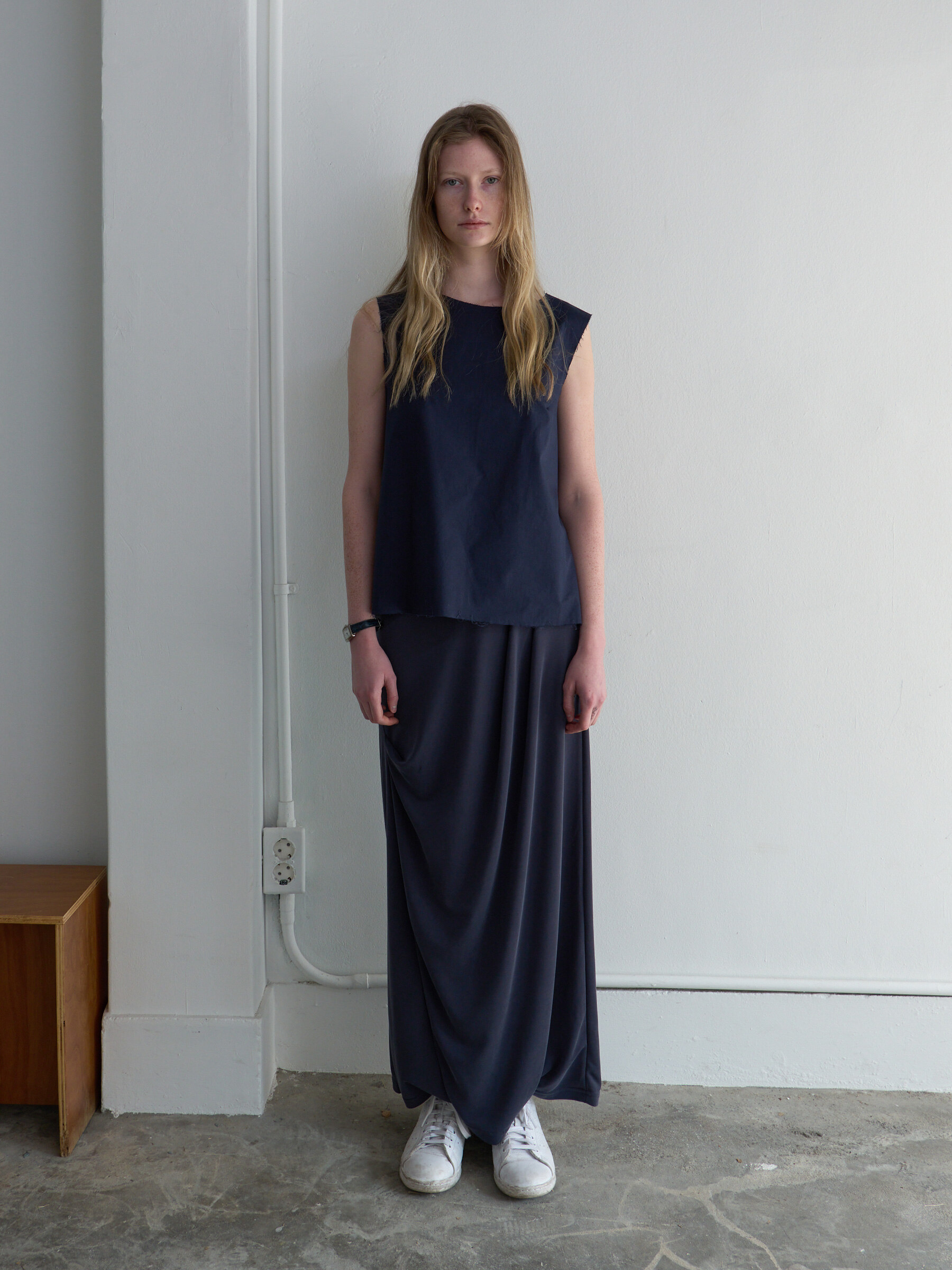 SCULPTOR(スカルプター) Shirring Layered Maxi Skirt Black SCULPTOR(スカルプター) Shirring Layered Maxi Skirt Black