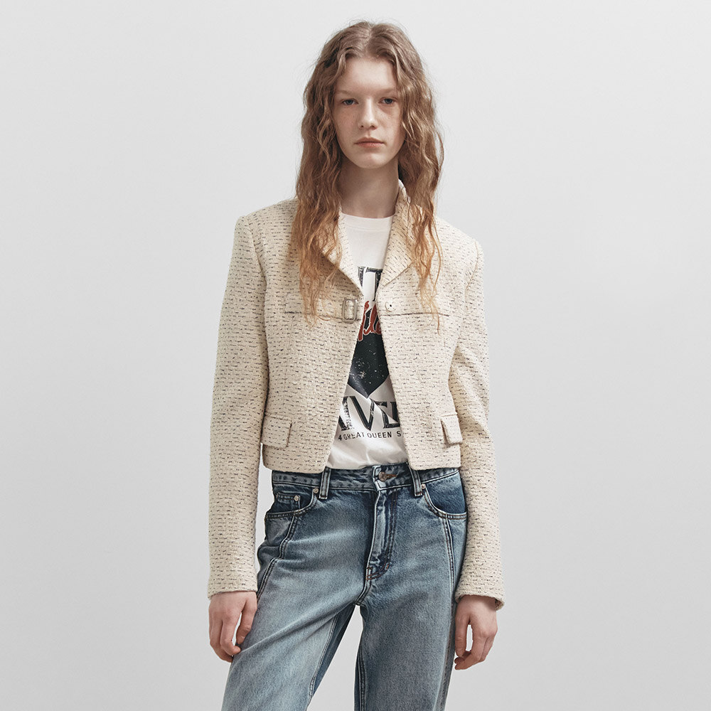 RAIVE ♥ Half-Tweed Jacket / 追跡付 Designer fashion, Seoul-fully created | W Concept