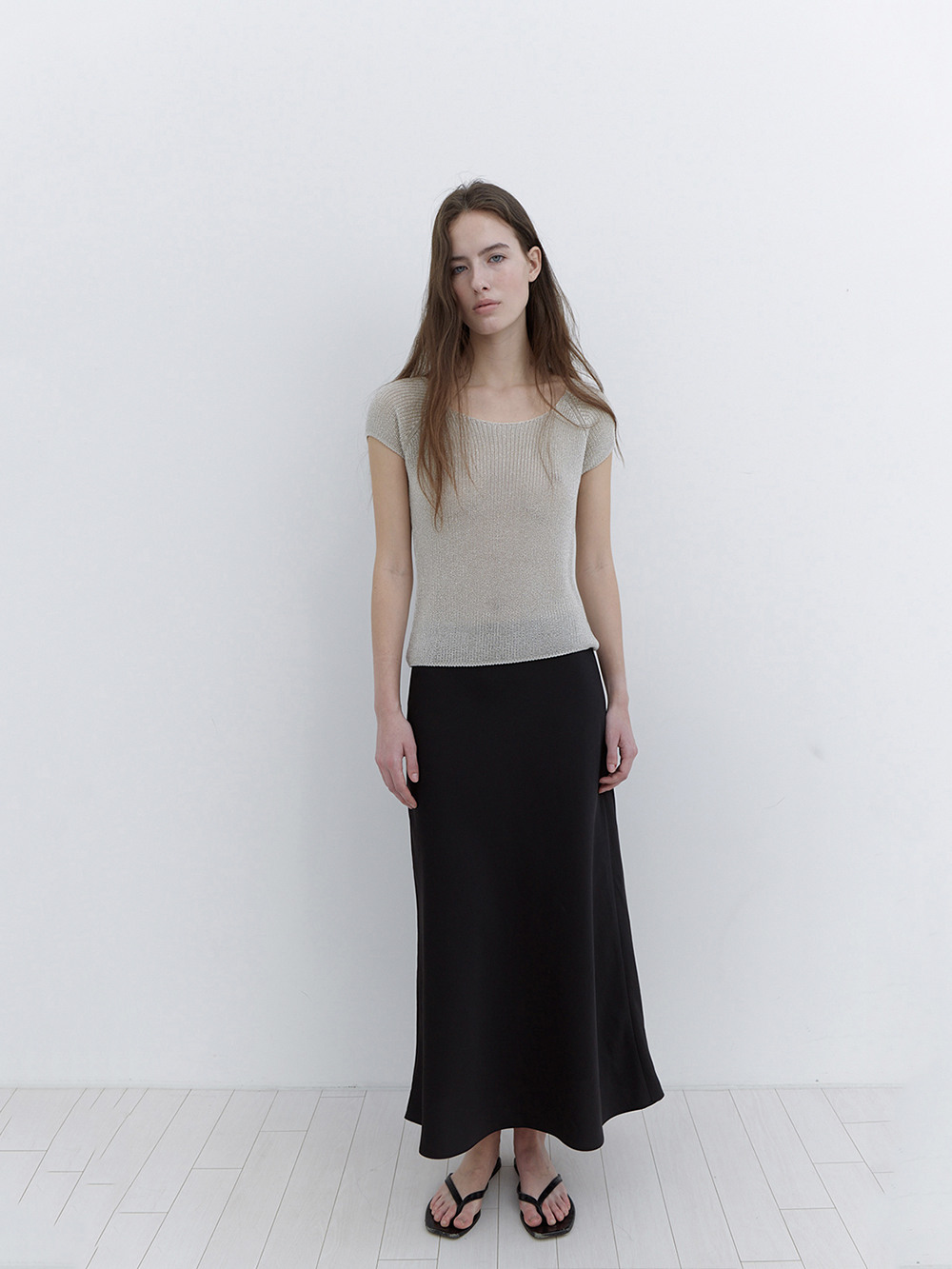 ★ MISEKI SEOUL★ Abyssesmarins relax sleeveless CHARCOAL M 미세키서울 Abyssesmarins relax sleeveless CHARCOAL - 위시버킷