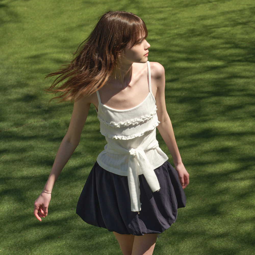 MARGARIN FINGERS ♥ OBLIQUE BALLOON SKIRT /追跡付 한섬 EQL