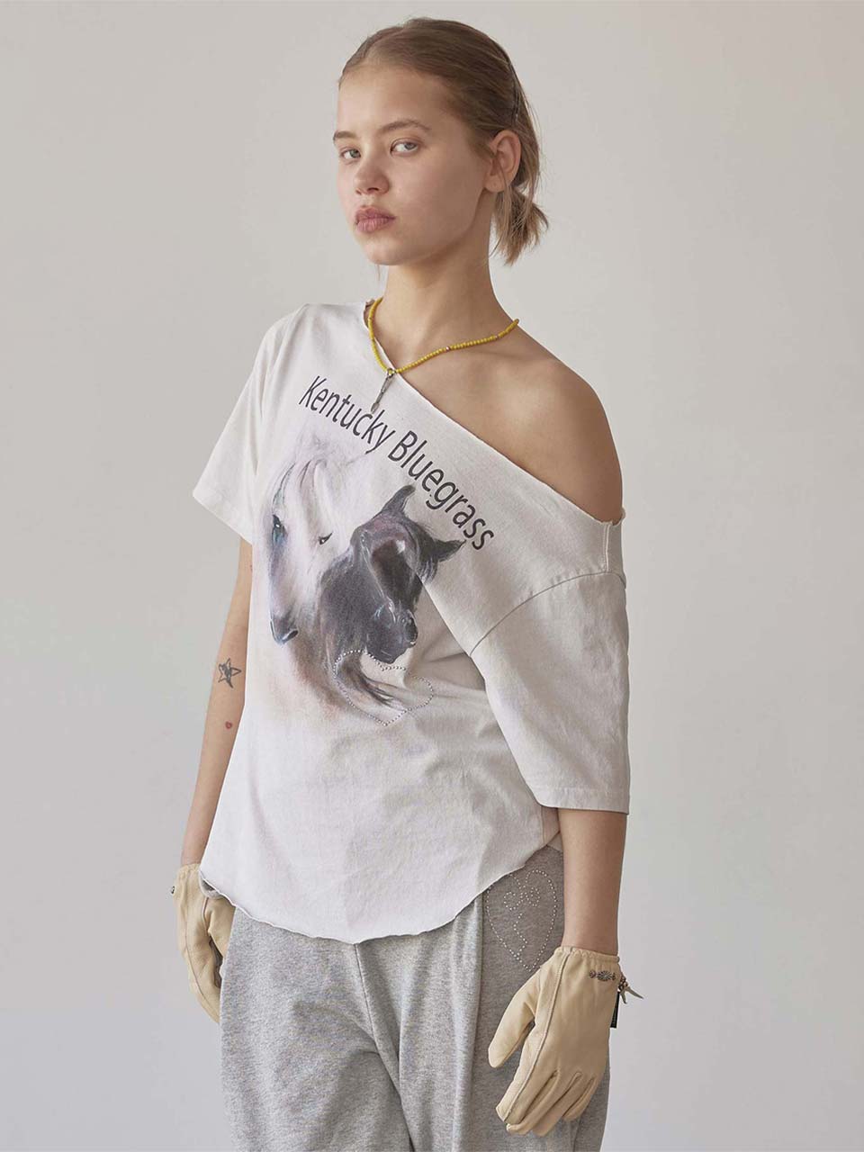 Tシャツ・カットソー SCULPTOR Sheriff Cut Out Tee 5BFT018 セール】Sheriff Cut Out Tee（Tシャツ/カットソー）｜SCULPTOR