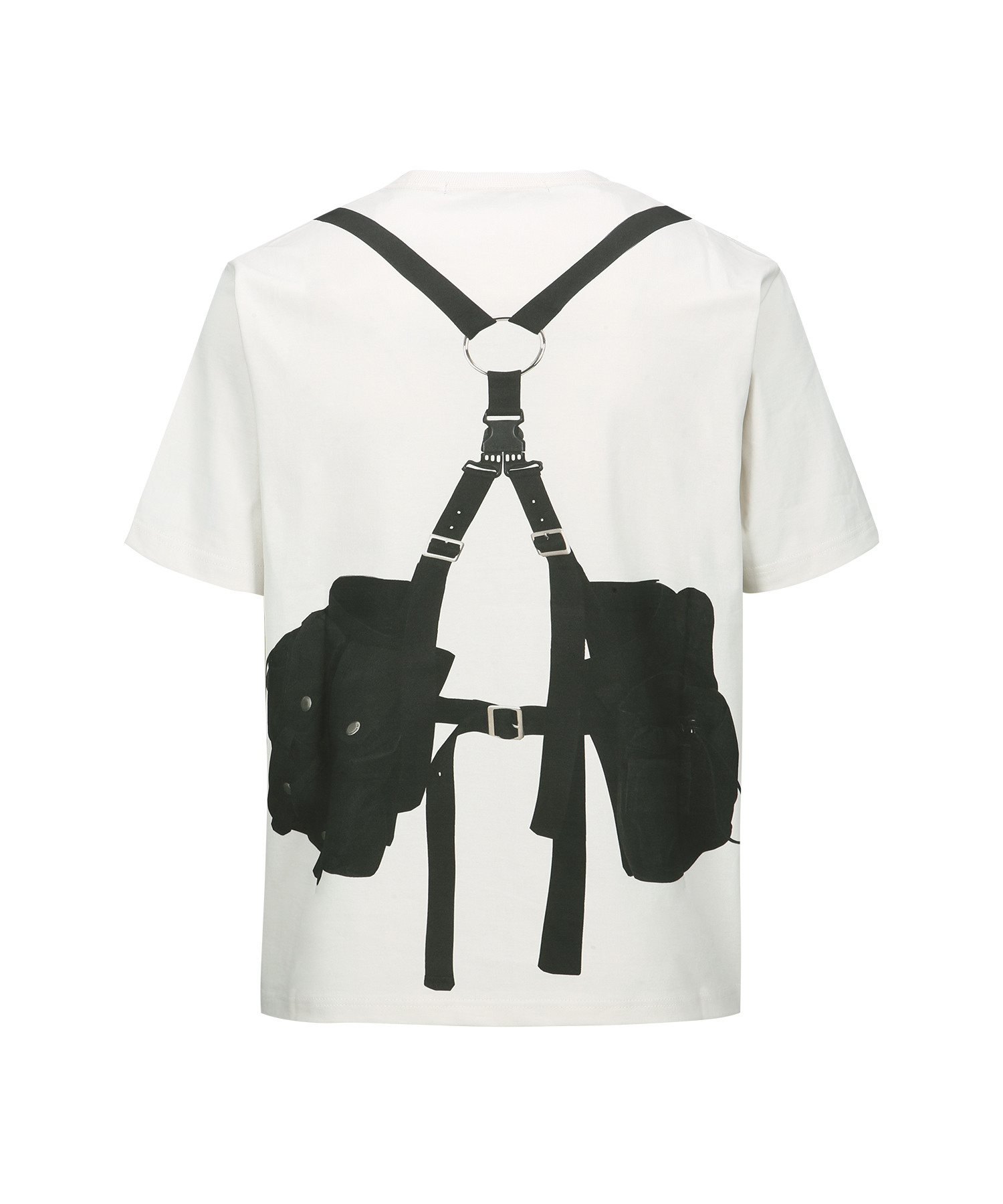 【ANDERSSON BELL】 Unisex Utility Vest Prompreille T-Shirt Utility Vest Trompe L'oeil T-Shirt - White | UP THERE