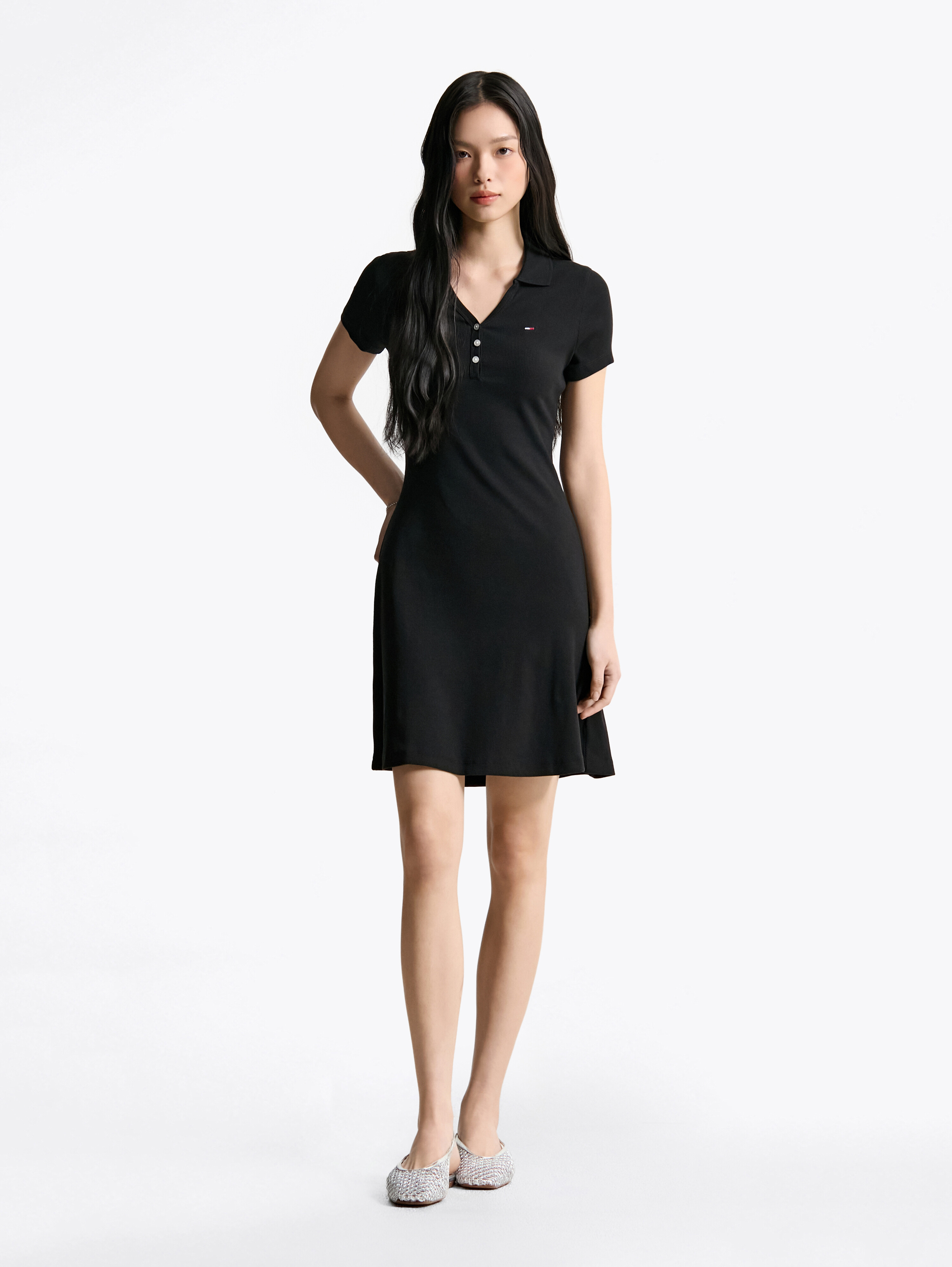 ★送料・関税込★OJOS★i:e Fluid Capsleeve Dress 01★ ☆韓国の人気☆【OJOS】☆i:e Fluid Capsleeve Dres.s 01☆