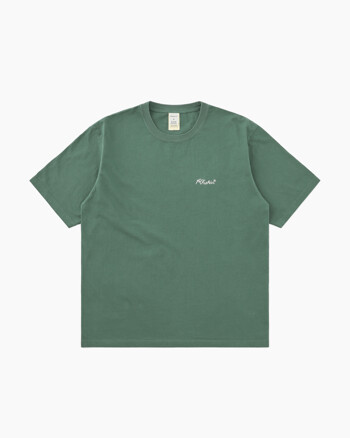 Script Logo S/S Tee Dusty Green