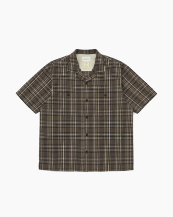 Madras Check S/S Shirt Black
