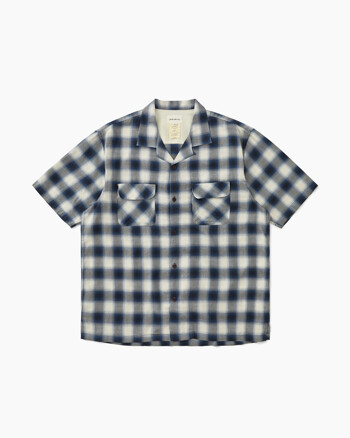 Shadow Plaid S/S Shirt Blue