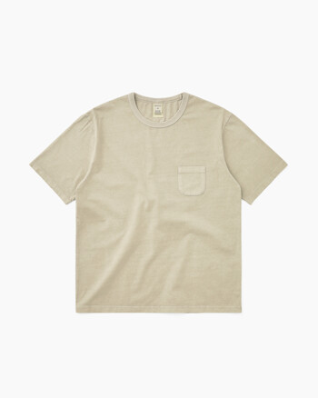 Overdyed Pocket Tee Beige