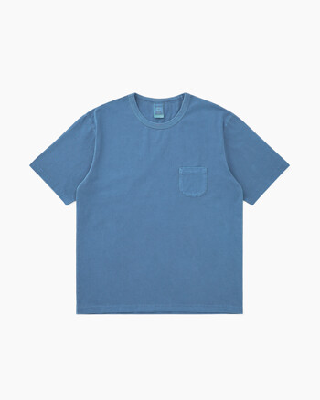 Overdyed Pocket Tee Blue